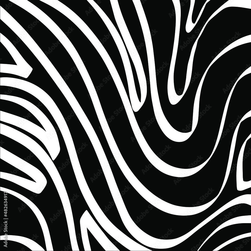 vector pattern zebra black and white background