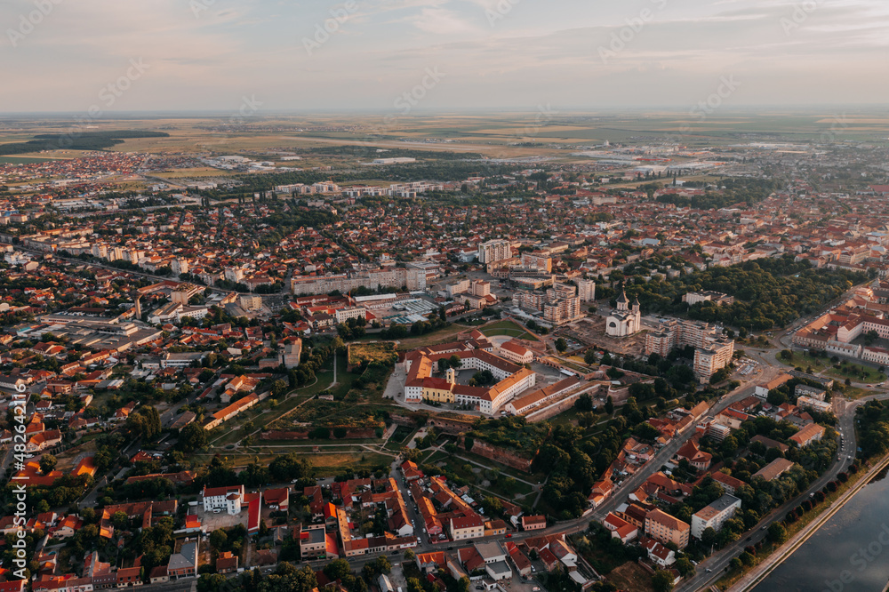 Obraz premium Aerial view of Oradea, Romania