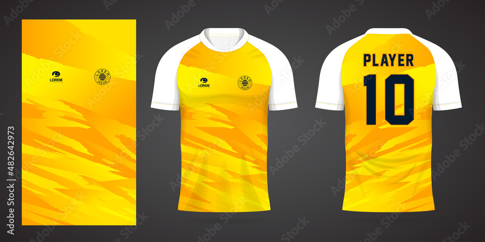 yellow sports shirt