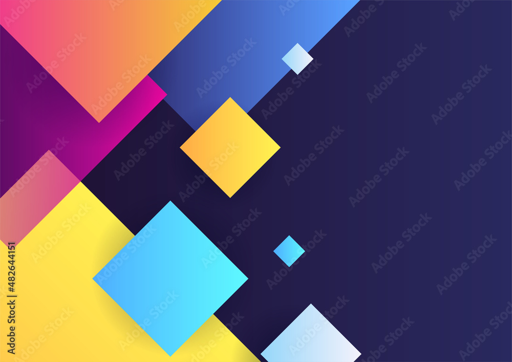 Modern square Abstract colorful geometric cover design background Modern square Abstract colorful geometric cover design background