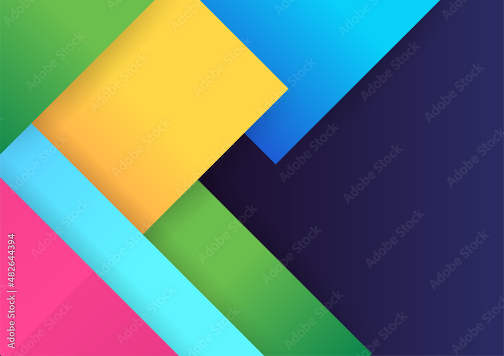 Modern shape Abstract colorful geometric cover design background