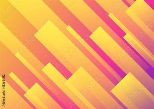 Modern gradient yellow purple Abstract colorful geometric cover design background