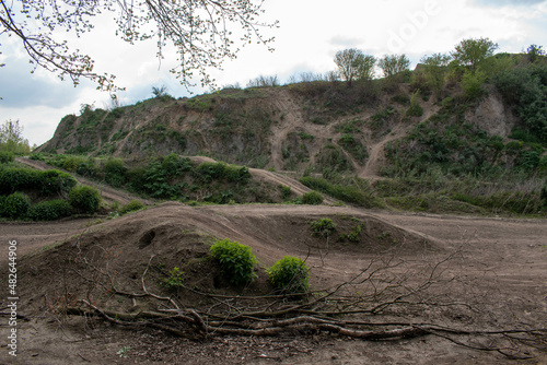 Dirt , BMX and motocross track next to the E19 in Mechelen, Belgium
