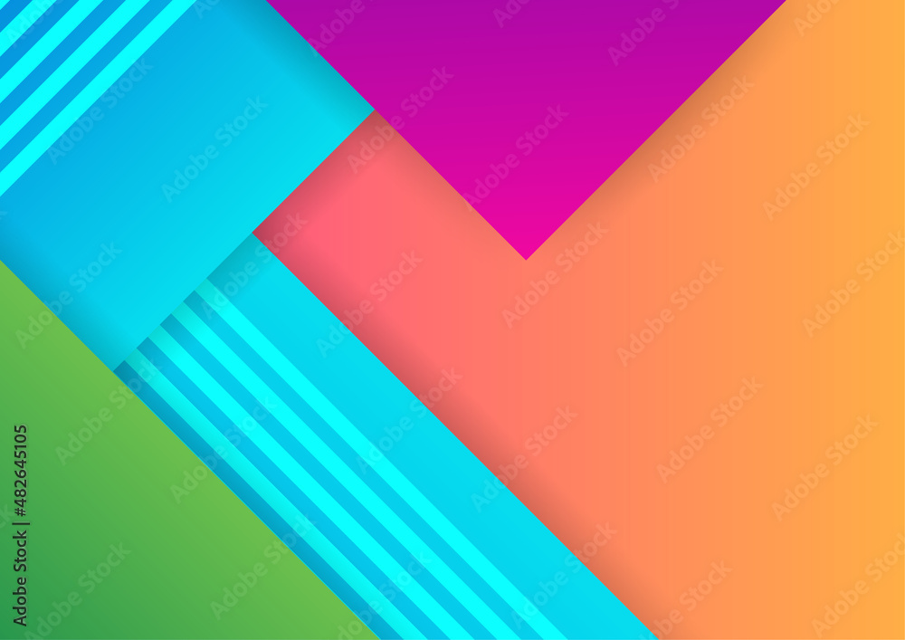 Modern colorful abstract geometric background. Minimal trendy geometric background. Presentation title slide design template with dynamic shapes composition. Modern colorful abstract geometric background. Minimal trendy geometric background. Presentation title slide design template with dynamic shapes composition.