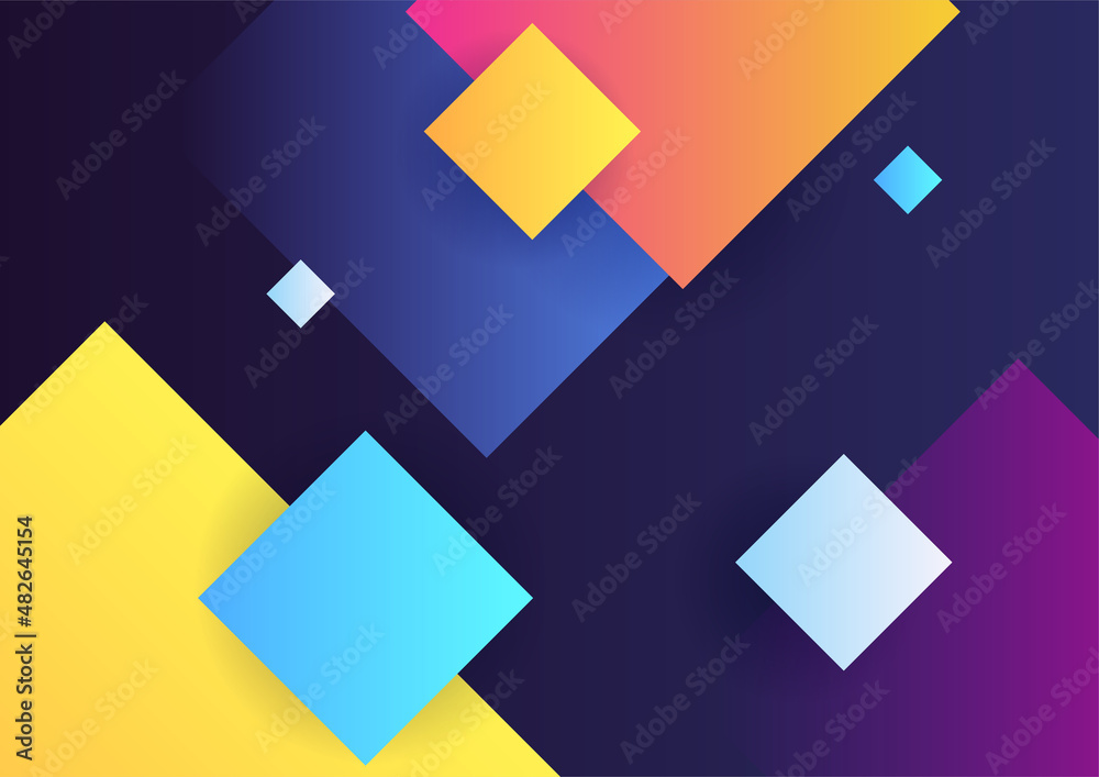 Modern colorful abstract geometric background. Minimal trendy geometric background. Presentation title slide design template with dynamic shapes composition. Modern colorful abstract geometric background. Minimal trendy geometric background. Presentation title slide design template with dynamic shapes composition.
