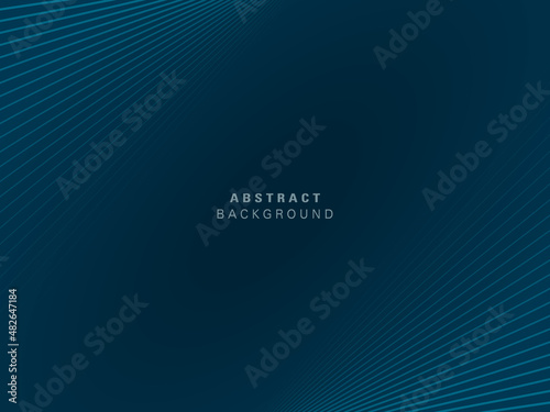 blue abstract background with realistic and creative lines