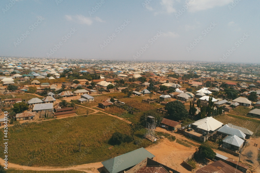 Aerial Photo of a typical Northern Nigeria Community