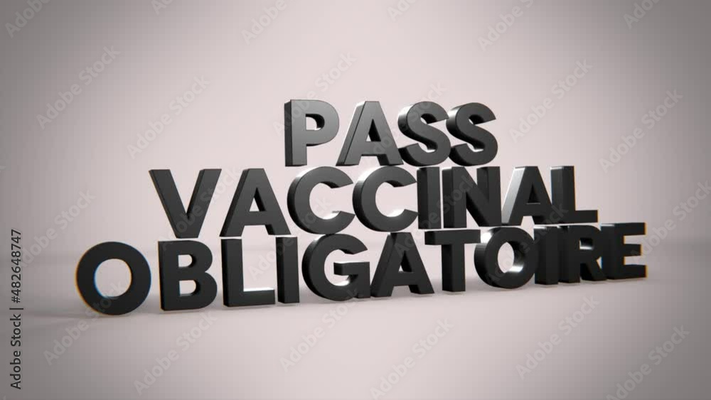 pass vaccinal obligatoire noir