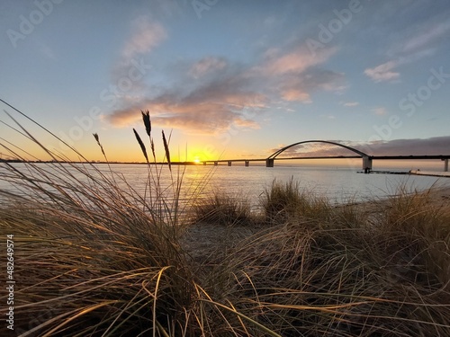 bridge at sunset