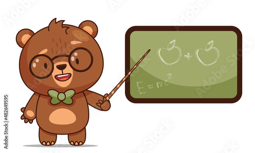baby bear in glasses