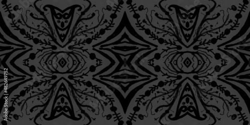 Victorian tile pattern. Retro baroque texture. Classic rococo design decor.