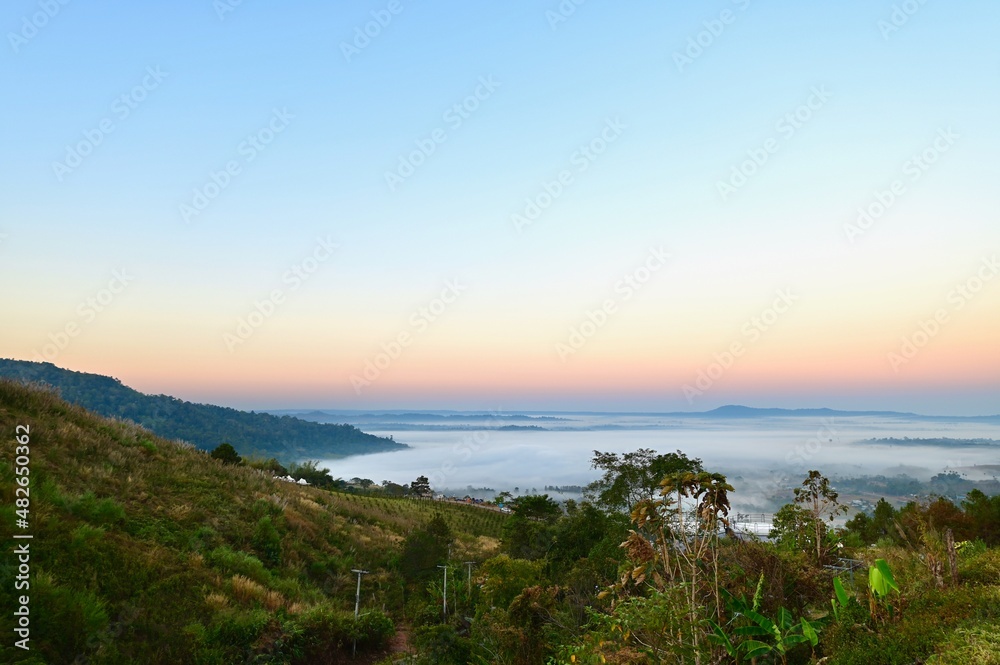 Morning Sea of Mist at Khao Kho National Park in Phetchabun Province Morning Sea of Mist at Khao Kho National Park in Phetchabun Province