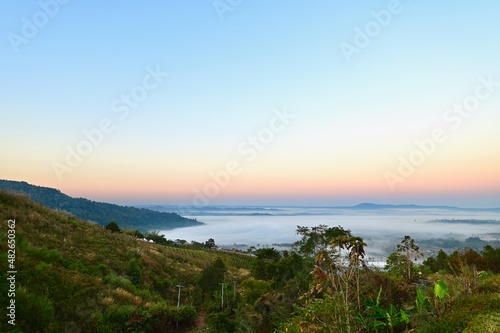 Morning Sea of Mist at Khao Kho National Park in Phetchabun Province