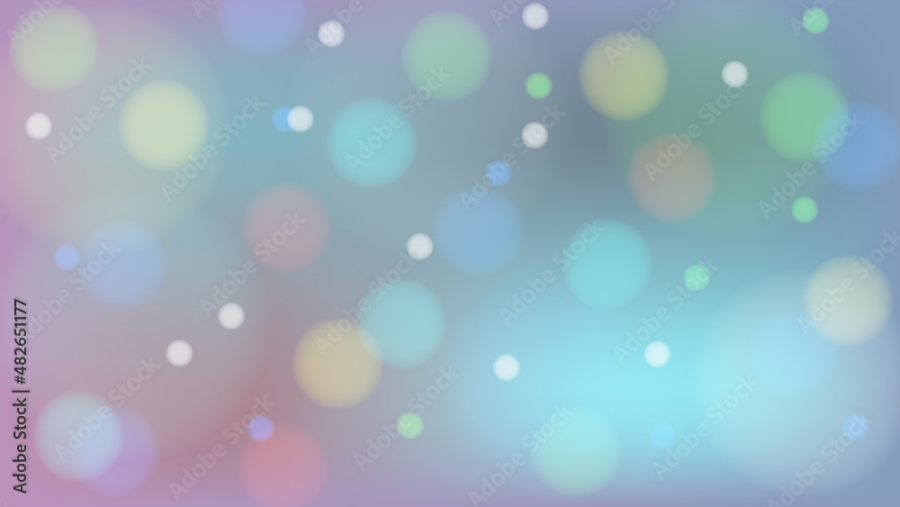 Transparent circular colored lights on a background. Vector stock illustration.