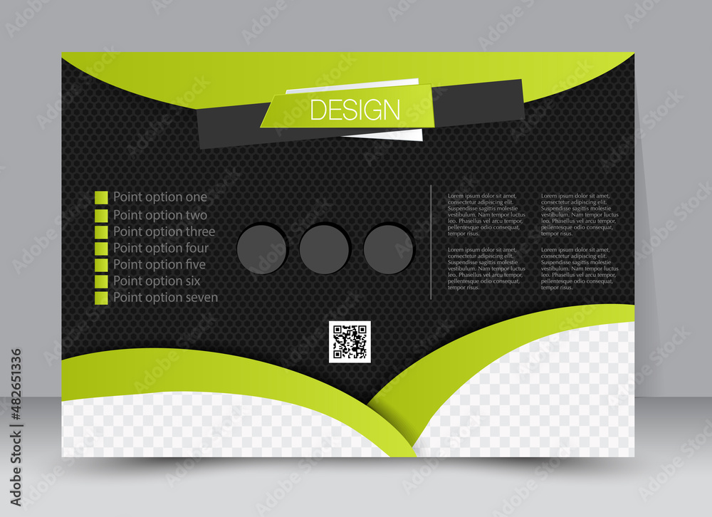 Flyer, brochure, magazine cover template design landscape orientation