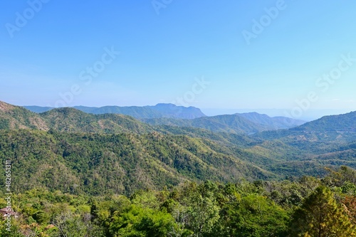 Green Mountain Range at Khao Kho During Summer