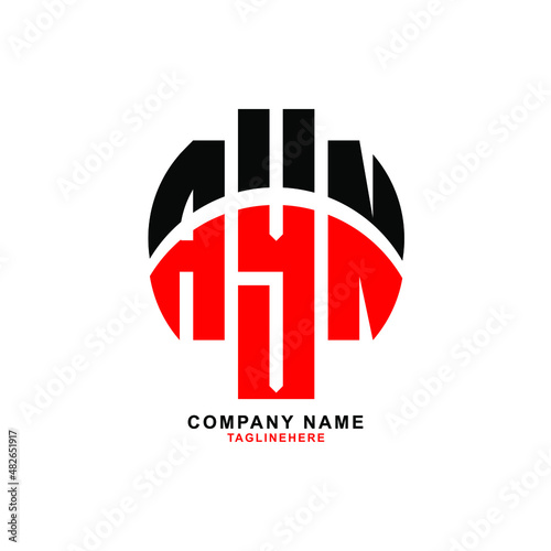AAA letter design. AAA letter logo design with white background. AAA creative letter logo with two colors.
