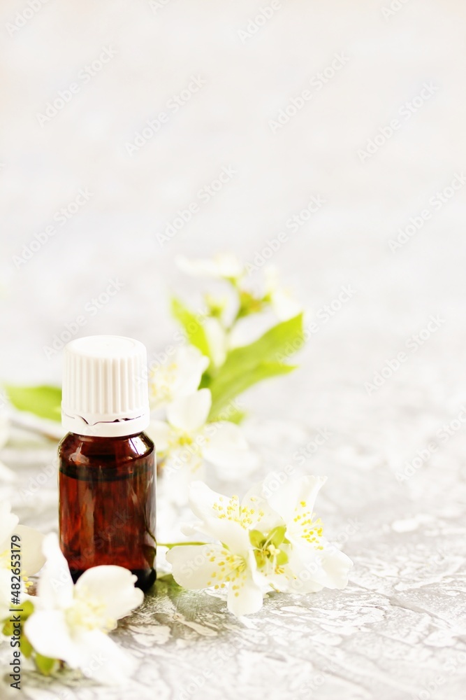 Oil of jasmine. Aromatherapy with jasmine oil. Jasmine flowers Oil of jasmine. Aromatherapy with jasmine oil. Jasmine flowers