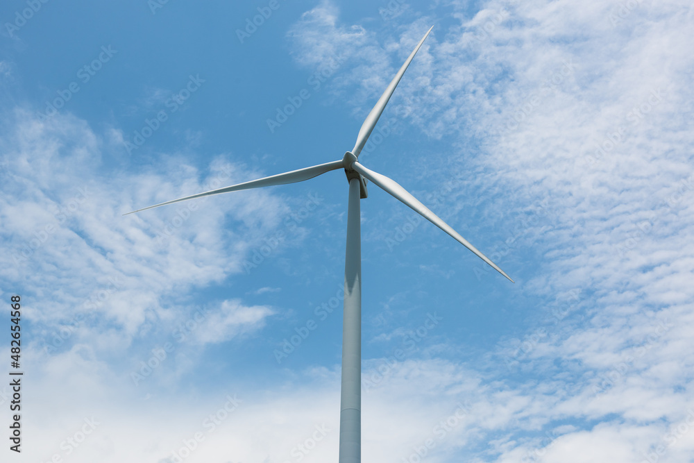 Wind turbines produce electricity as clean energy. Wind turbines produce electricity as clean energy.