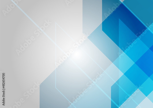 Modern gradient blue Abstract colorful geometric cover design background