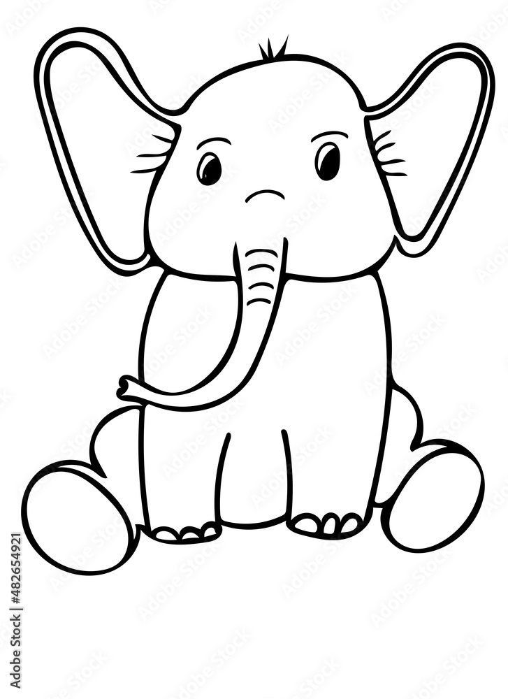 Fototapeta premium Illustration of elephant