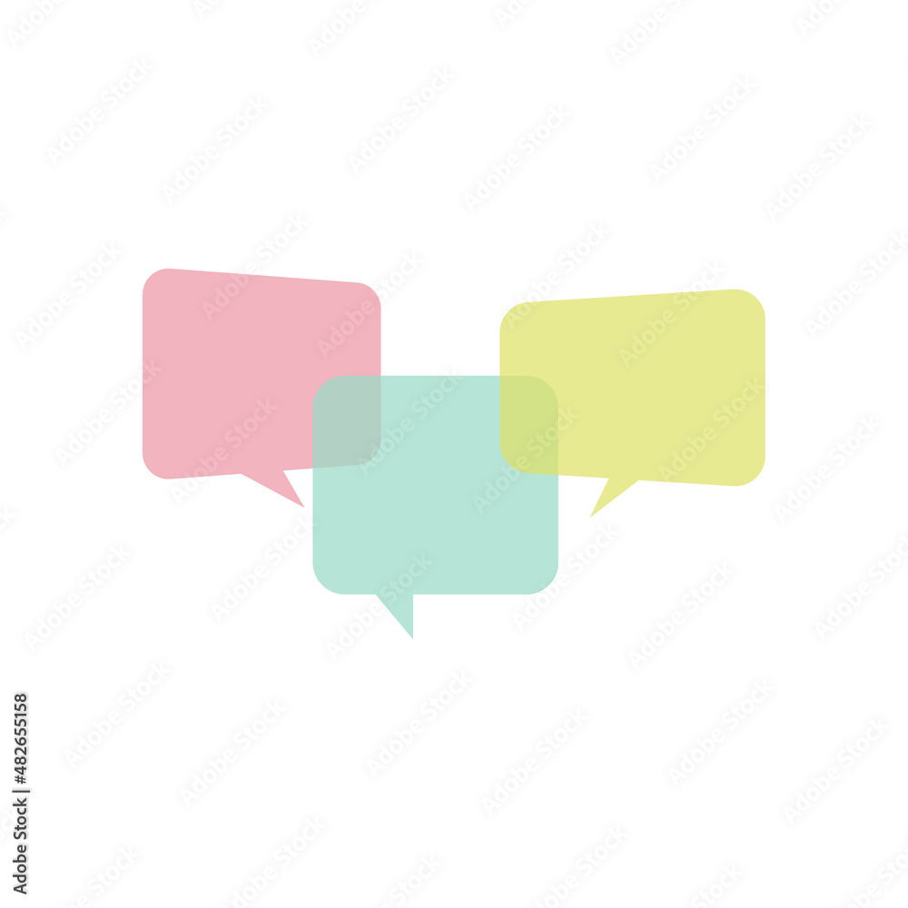 Speech bubbles and dialog bubbles on white background. Vector illustration Speech bubbles and dialog bubbles on white background. Vector illustration