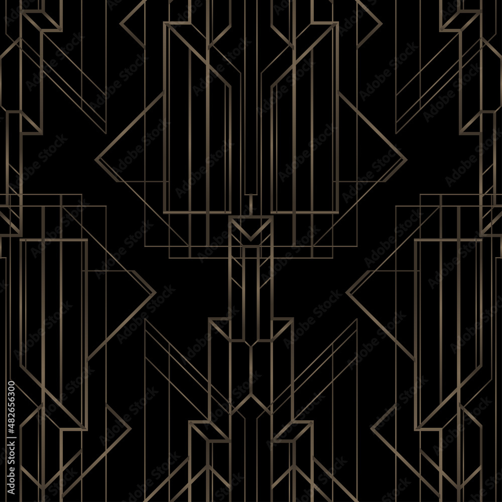 Art deco geometric pattern (1920's style)