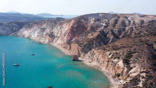 Milos is a volcanic island in the Aegean Sea Greece