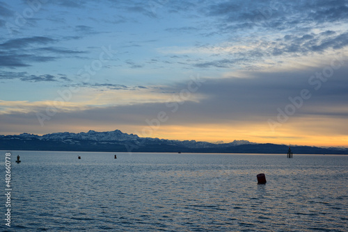 Abendrot am Bodensee © Peter Allgaier