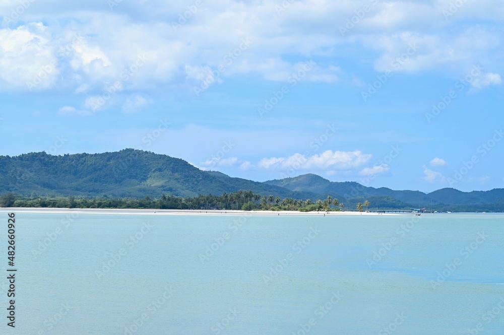 View of Laem Haad Beach on Koh Yao Yai in Southern Thailand