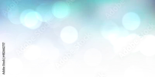 Blue abstract background with bokeh