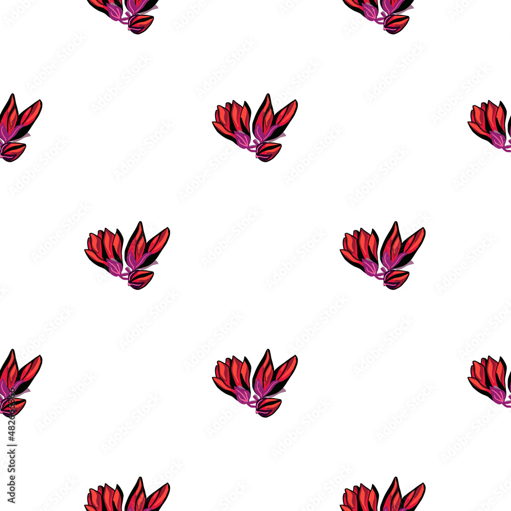 Magnolia seamless pattern. Romantic flower background. Magnolia seamless pattern. Romantic flower background.