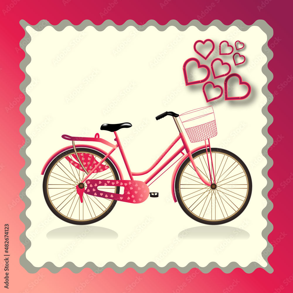 Valentine Cycle with heart