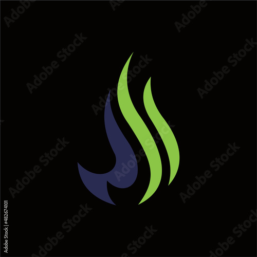creative simple logo design fire SF