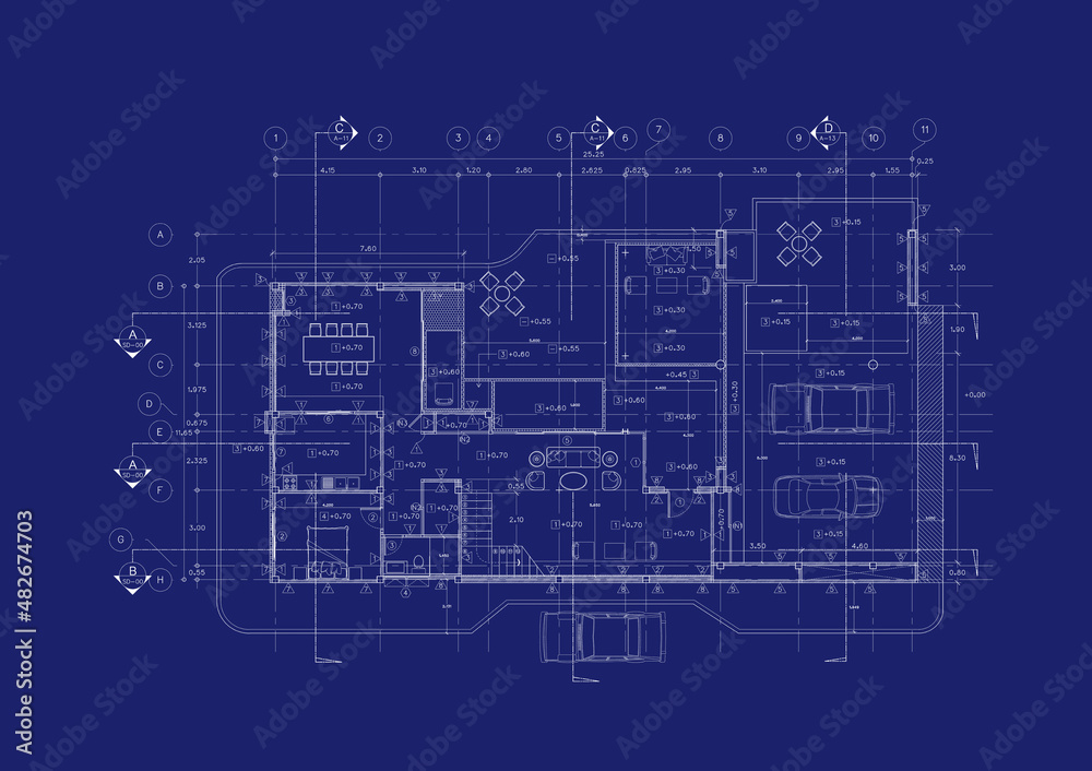 Write a blueprint architecture for building.