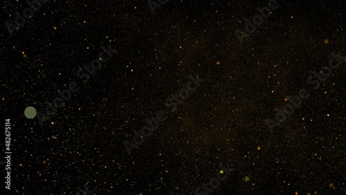 Small Gold Particles Background 4K Loop
