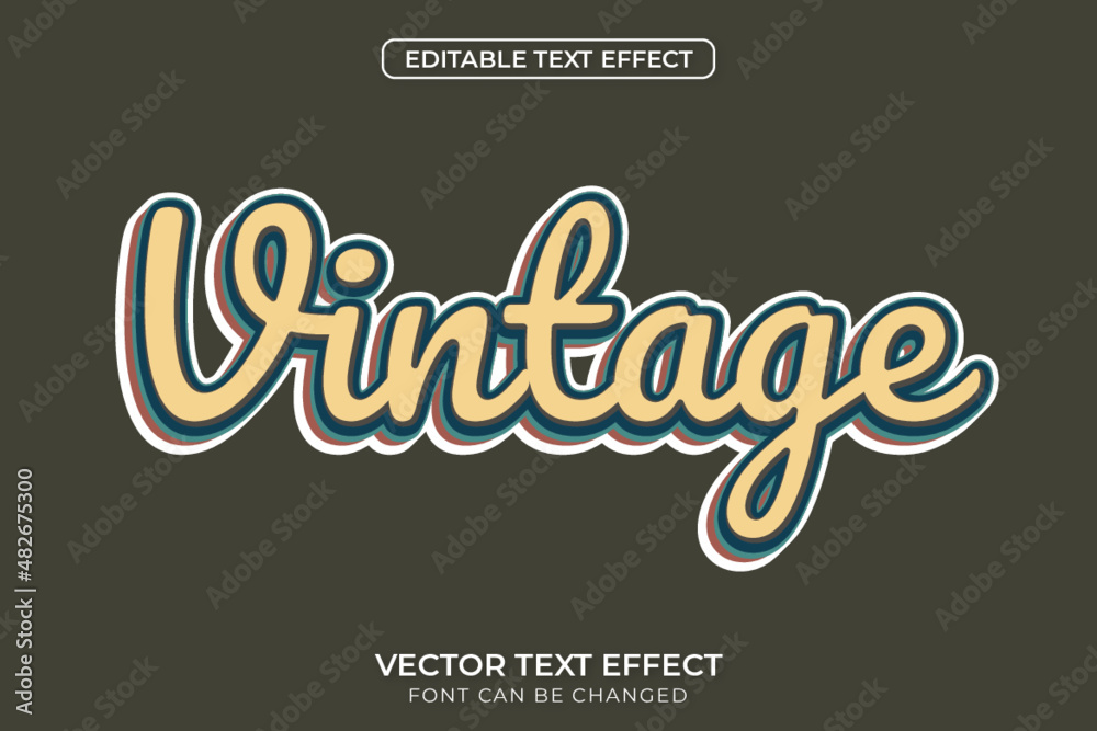 Vintage Text Effect