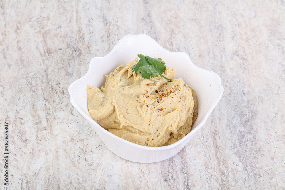 Traditional Jewish Hummus with olive oil Traditional Jewish Hummus with olive oil