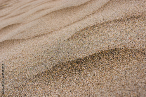 Fotografía beautiful sandy but windy beach Brusand in Norway - 
detail of sand