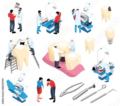 Dentist Isometric Set