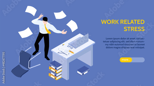 Business Stress Horizontal Banner