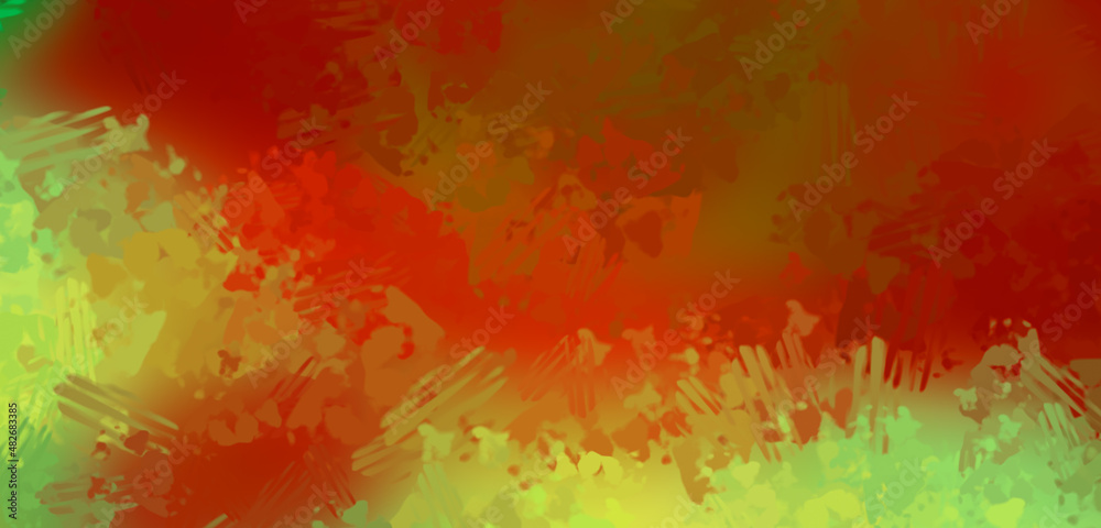 Obraz premium Brushed Painted Abstract Background. Brush stroked painting. Strokes of paint. 2D Illustration.