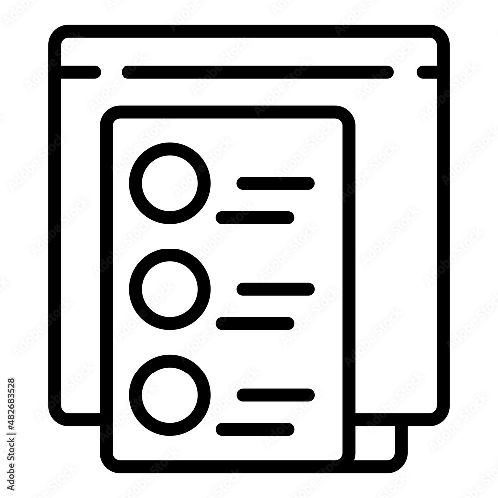 Web online exam icon outline vector. Test computer. School study Web online exam icon outline vector. Test computer. School study