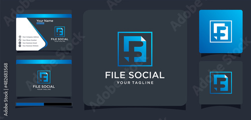 letter F and design inspiration files