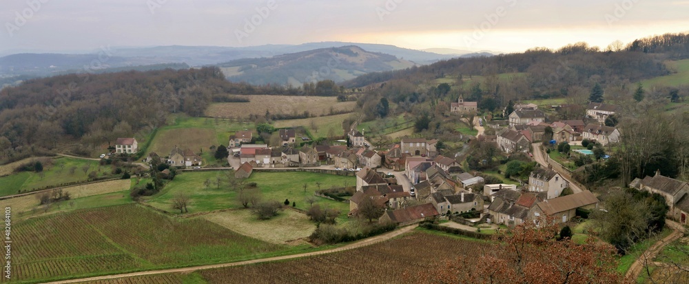 Village dans en terre Bourguignonne.