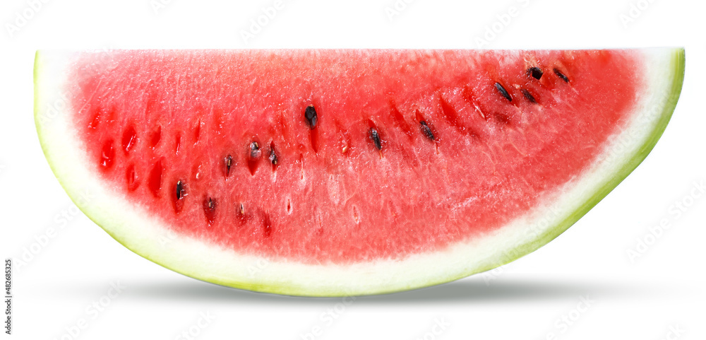 Watermelon slice isolated on white background