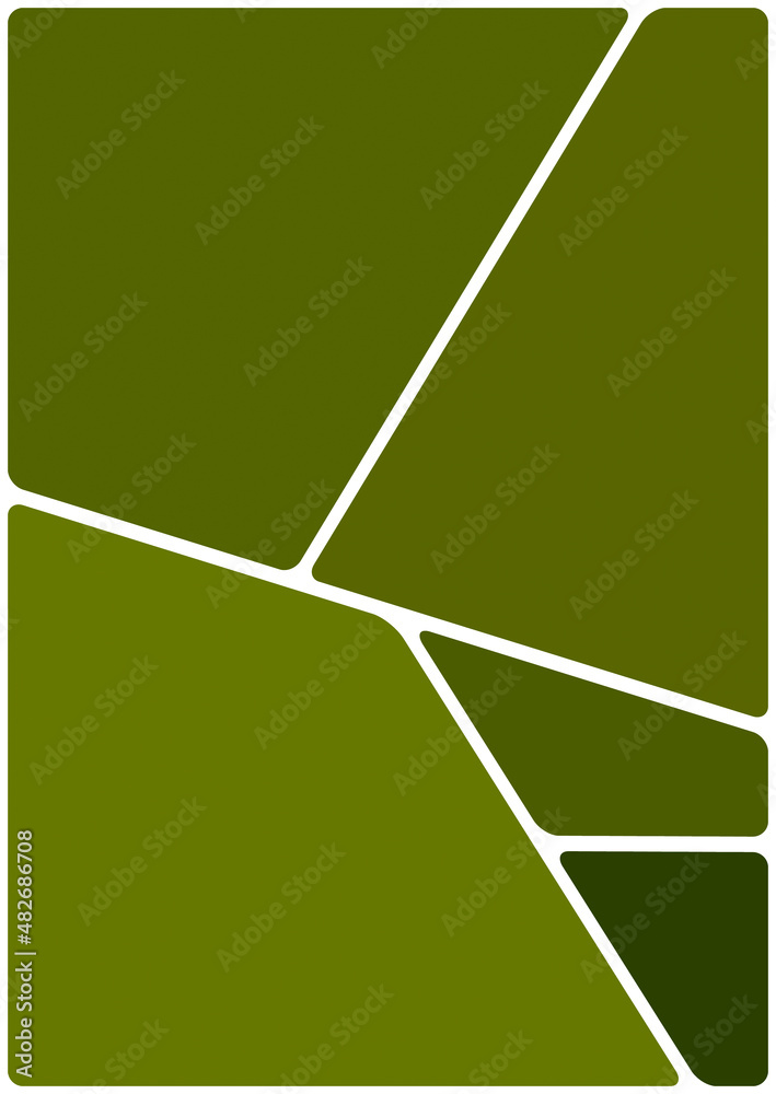 Colorful illustration with blank white space. Abstract geometric pattern. Mosaic background. Geometrical multicolored shapes.