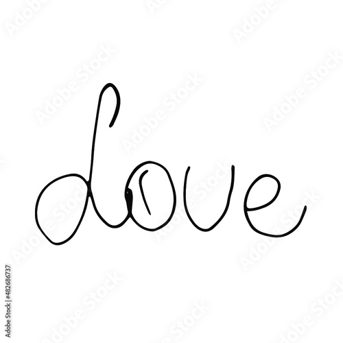 doodle inscription love