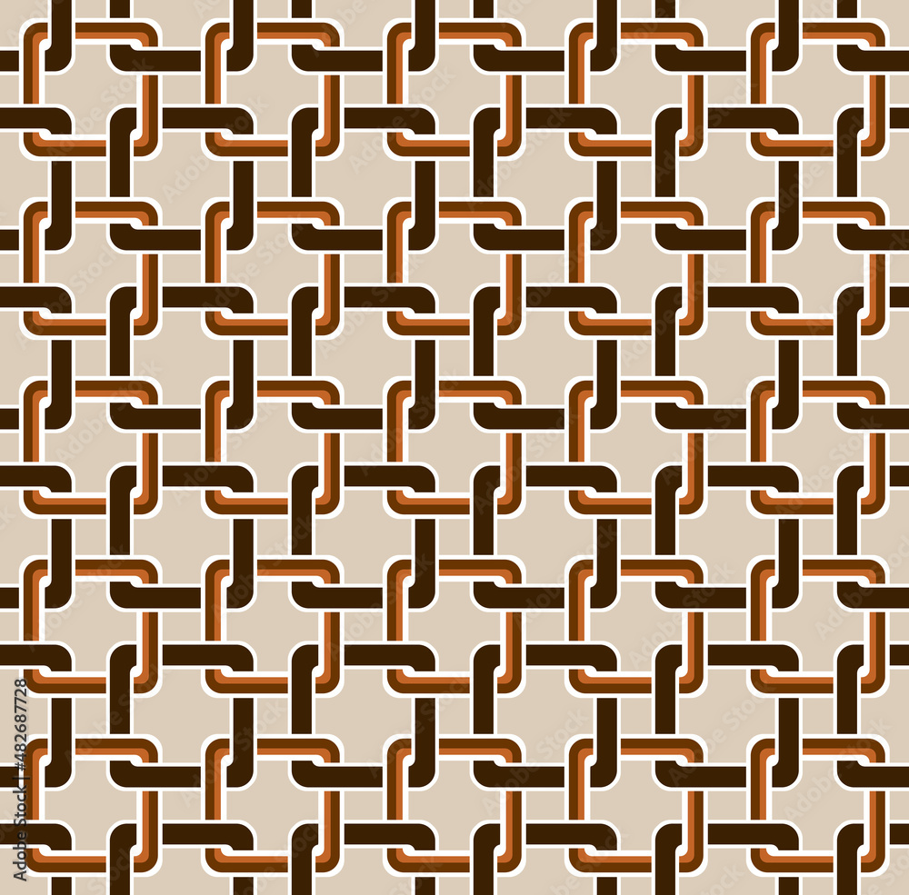 Seamless geometric square line pattern.