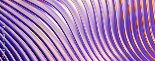 Abstract background. Colorful wavy reflective design wallpaper. Graphic illustration for wallpaper, banner, background, card, book cover or website. © Hybrid Graphics